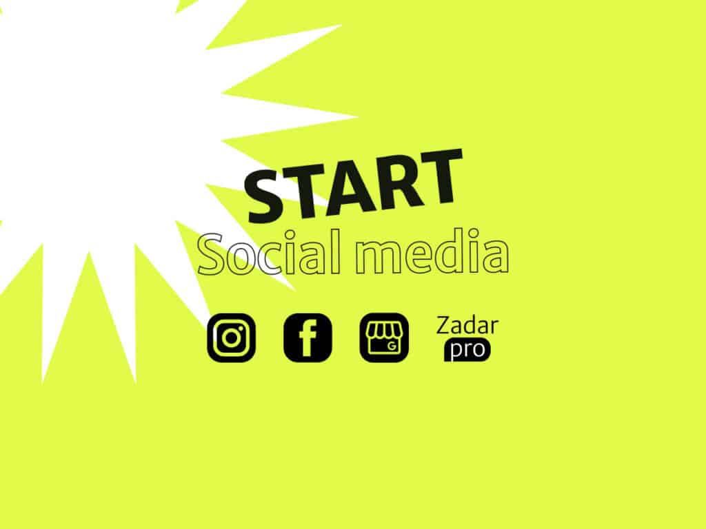 Marketing Zadar PROfessional social media drustvene mreze instagram facebook start paket