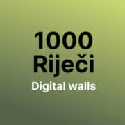 1000 rijeci digital walls zadar pro oglas video zid oglasavanje
